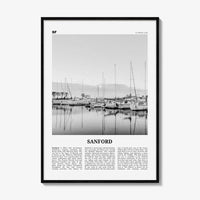 Sanford Print Black and White, Sanford Wall Art, Sanford Poster, Sanford Photo, Sanford Wall Décor, Florida, USA, United States