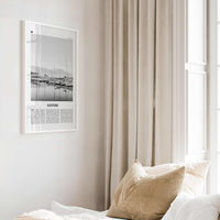 Sanford Print Black and White, Sanford Wall Art, Sanford Poster, Sanford Photo, Sanford Wall Décor, Florida, USA, United States