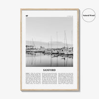 Sanford Print Black and White, Sanford Wall Art, Sanford Poster, Sanford Photo, Sanford Wall Décor, Florida, USA, United States