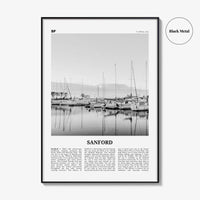 Sanford Print Black and White, Sanford Wall Art, Sanford Poster, Sanford Photo, Sanford Wall Décor, Florida, USA, United States