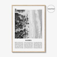Sanibel Print Black and White, Sanibel Wall Art, Sanibel Poster, Sanibel Photo, Sanibel Wall Décor, Florida, USA, United States