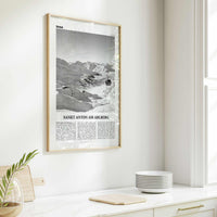 Sankt Anton am Arlberg Print Black and White, St Anton Wall Art, St Anton Photo, St Anton Wall Décor, Austria, Tyrol, Österreich