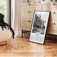 Santa Ana Print Black and White, Santa Ana Wall Art, Santa Ana Poster, Santa Ana Photo, California, USA, United States, North America