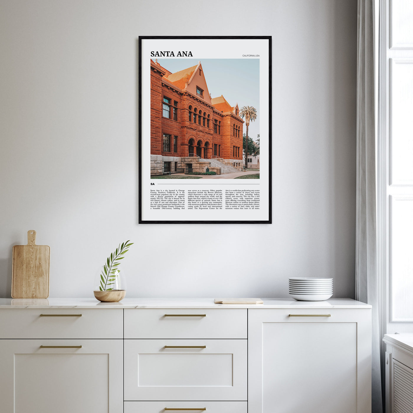 Santa Ana Travel Color Poster
