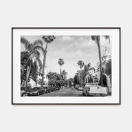 Santa Barbara Landscape B&W Poster