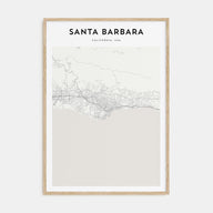 Santa Barbara Map Portrait Poster