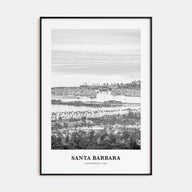 Santa Barbara Portrait B&W No 4 Poster