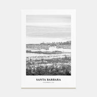 Santa Barbara Portrait B&W No 4 Poster