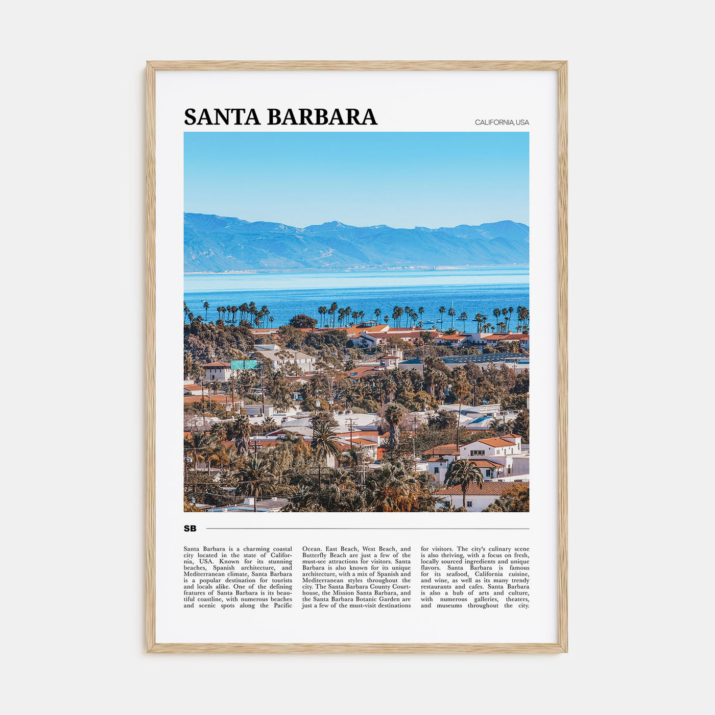Santa Barbara Travel Color No 1 Poster