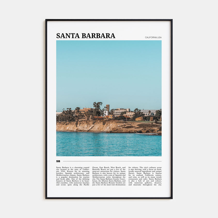 Santa Barbara Travel Color No 2 Poster