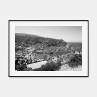 Santa Catalina Island Landscape B&W Poster