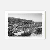 Santa Catalina Island Landscape B&W Poster