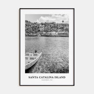 Santa Catalina Island Portrait B&W No 1 Poster
