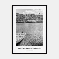 Santa Catalina Island Portrait B&W No 1 Poster