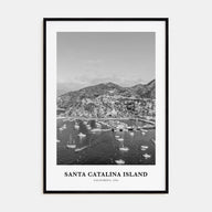 Santa Catalina Island Portrait B&W No 2 Poster