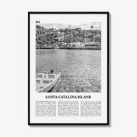 Santa Catalina Island Print Black and White No 1, Santa Catalina Island Wall Art, Santa Catalina Island Poster, Santa Catalina, California