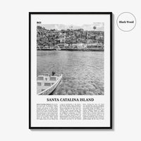 Santa Catalina Island Print Black and White No 1, Santa Catalina Island Wall Art, Santa Catalina Island Poster, Santa Catalina, California