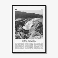 Santa Catarina Print Black and White, Santa Catarina Wall Art, Santa Catarina Poster, Santa Catarina Photo, Santa Catarina Décor, Brazil