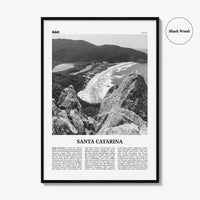 Santa Catarina Print Black and White, Santa Catarina Wall Art, Santa Catarina Poster, Santa Catarina Photo, Santa Catarina Décor, Brazil