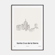 Santa Cruz de la Sierra Drawn Poster