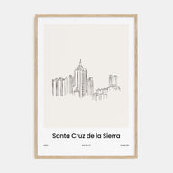 Santa Cruz de la Sierra Drawn Poster