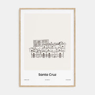 Santa Cruz Drawn Poster