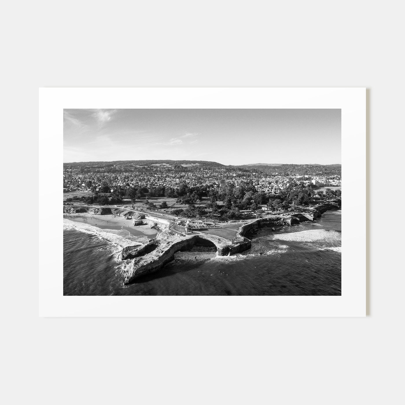 Santa Cruz Landscape B&W Poster