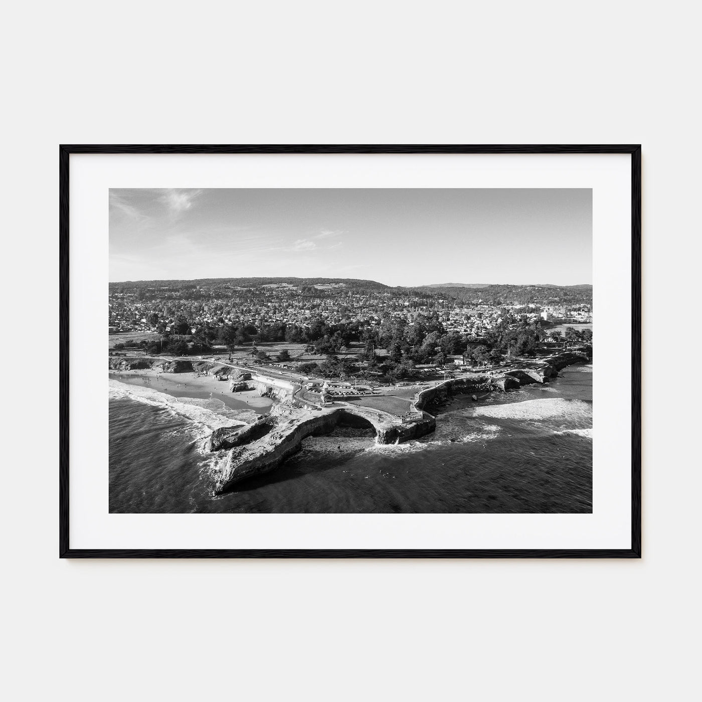 Santa Cruz Landscape B&W Poster