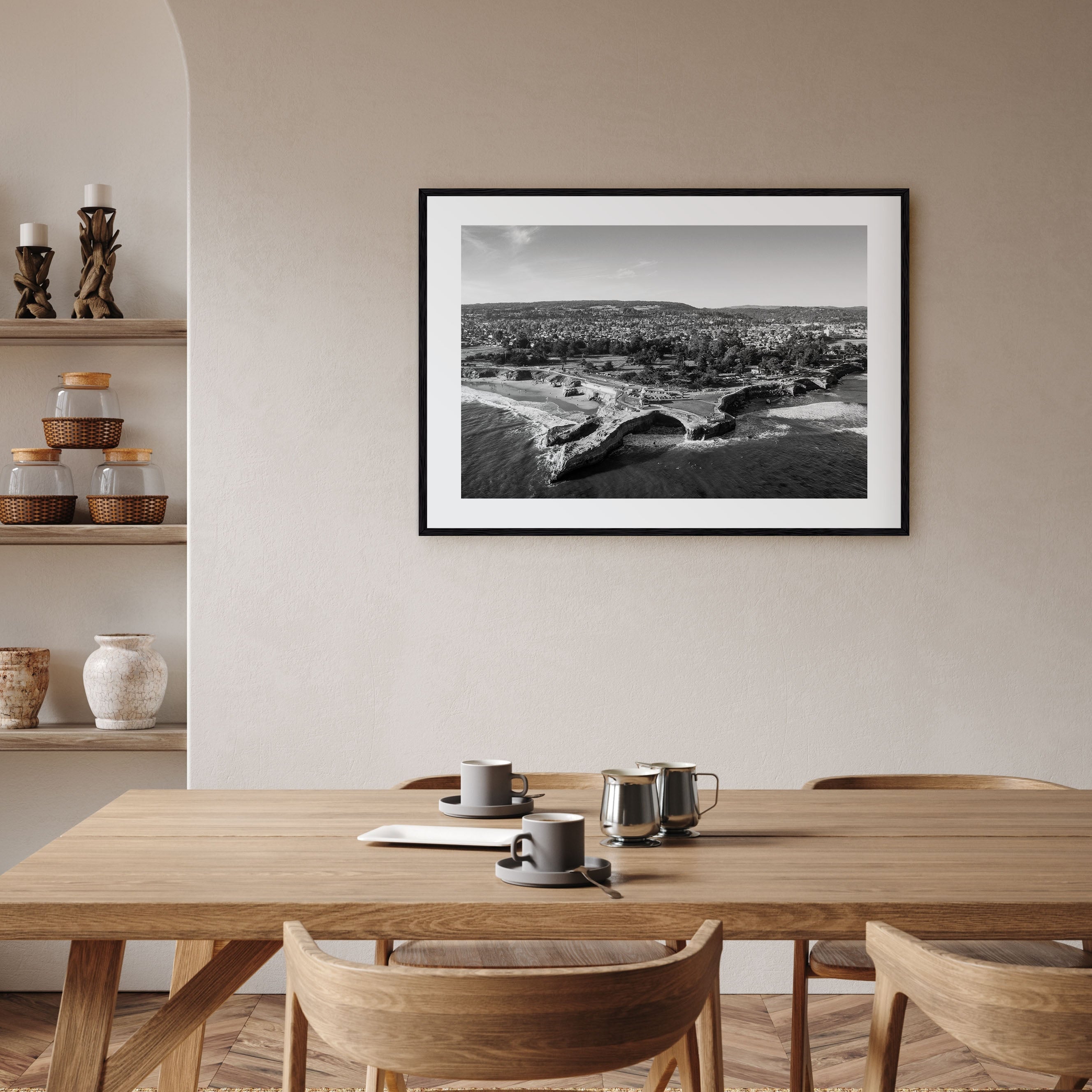 Santa Cruz Landscape B&W Poster