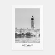 Santa Cruz Portrait B&W No 1 Poster