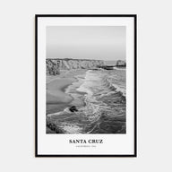 Santa Cruz Portrait B&W No 3 Poster