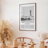 Santa Cruz Print Black and White No 3, Santa Cruz Wall Art, Santa Cruz Poster, Santa Cruz Photo, California, USA, United States
