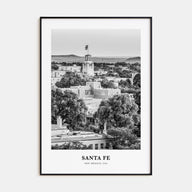 Santa Fe Portrait B&W Poster