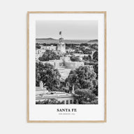 Santa Fe Portrait B&W Poster