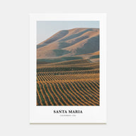 Santa Maria Portrait Color Poster