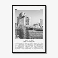 Santa Marta Print Black and White, Santa Marta Wall Art, Santa Marta Poster, Santa Marta Photo, Santa Marta Wall Décor, Colombia