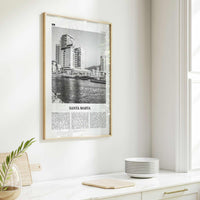 Santa Marta Print Black and White, Santa Marta Wall Art, Santa Marta Poster, Santa Marta Photo, Santa Marta Wall Décor, Colombia