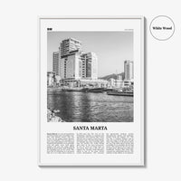 Santa Marta Print Black and White, Santa Marta Wall Art, Santa Marta Poster, Santa Marta Photo, Santa Marta Wall Décor, Colombia