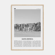 Santa Monica Travel B&W No 2 Poster