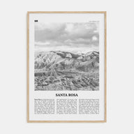 Santa Rosa Travel B&W Poster
