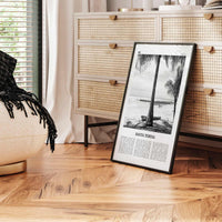 Santa Teresa Print Black and White, Santa Teresa Wall Art, Santa Teresa Poster, Santa Teresa Photo, Santa Teresa Wall Décor, Costa Rica