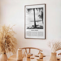 Santa Teresa Print Black and White, Santa Teresa Wall Art, Santa Teresa Poster, Santa Teresa Photo, Santa Teresa Wall Décor, Costa Rica