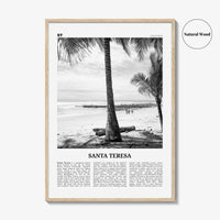 Santa Teresa Print Black and White, Santa Teresa Wall Art, Santa Teresa Poster, Santa Teresa Photo, Santa Teresa Wall Décor, Costa Rica