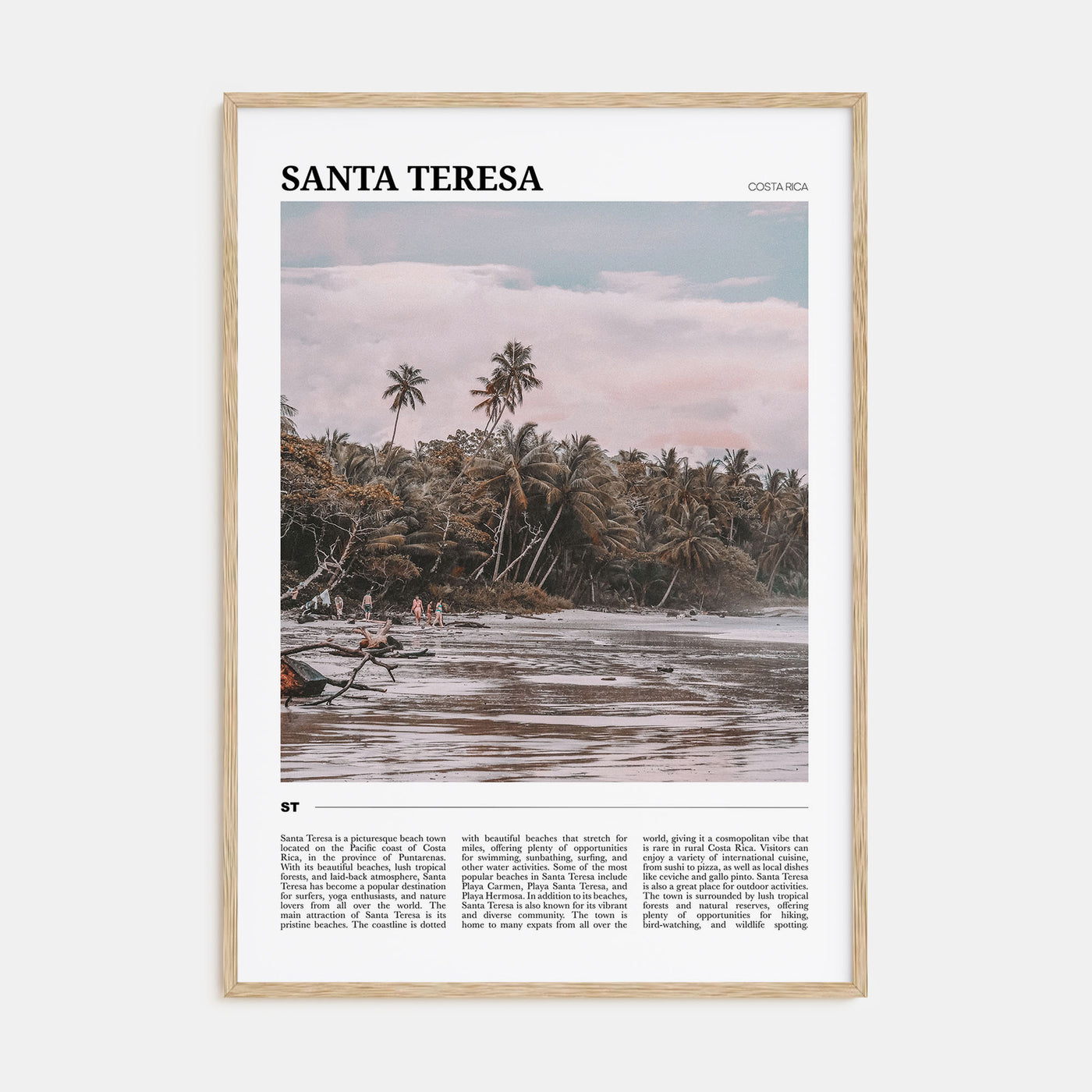 Santa Teresa Travel Color Poster