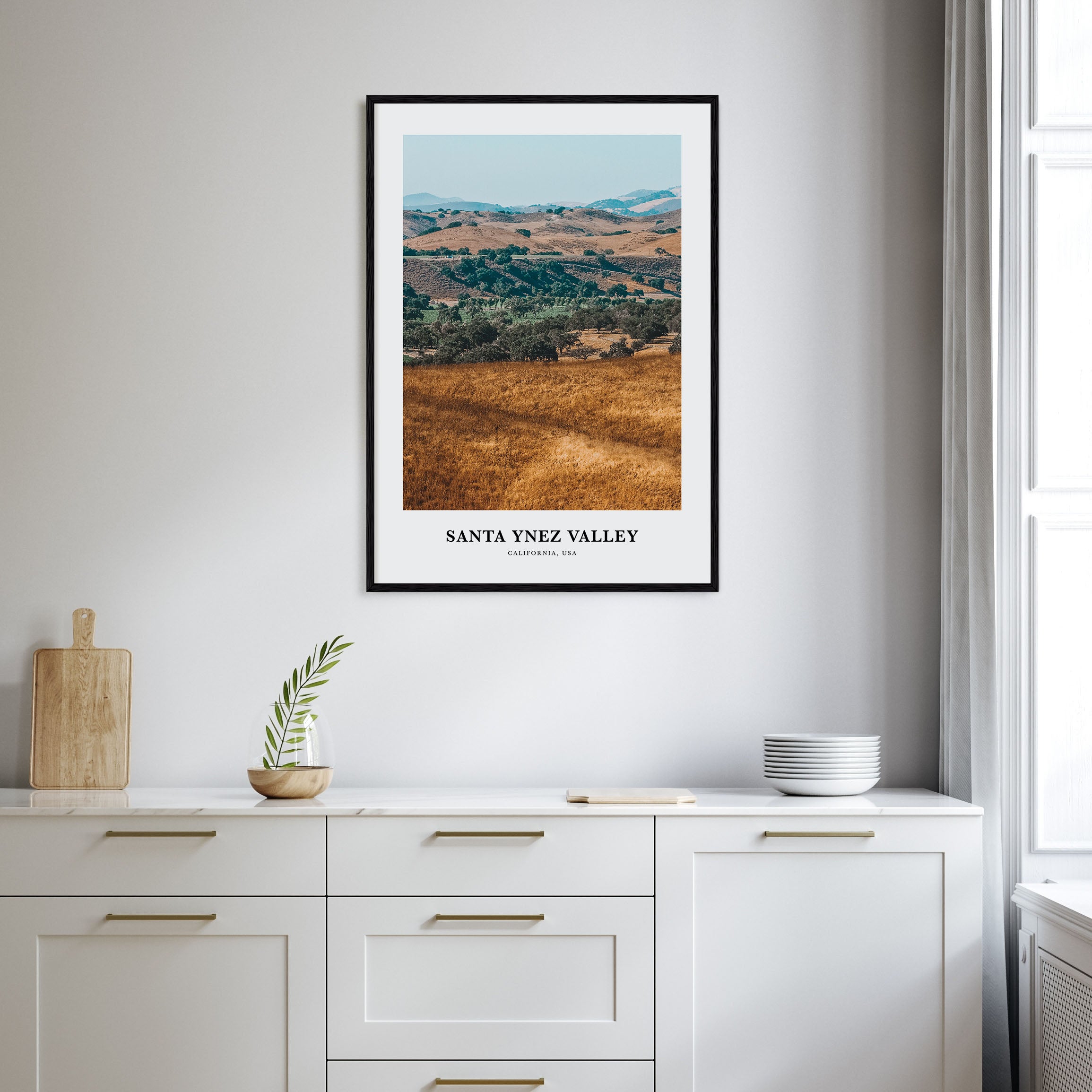 Santa Ynez Valley Portrait Color Poster