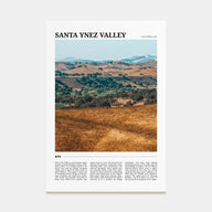 Santa Ynez Valley Travel Color Poster