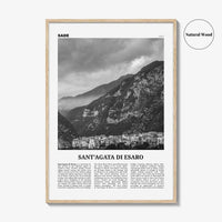 Santagata Di Esaro Print Black and White, Santa Agata Di Esaro Wall Art, Santa Agata Di Esaro Poster, Santa Agata Photo, Wall Décor, Italy