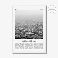 Santiago de Cali Print Black and White, Santiago de Print Black White, Cali Wall Art, Cali Poster, Cali Photo, Cali Wall Decor, Colombia