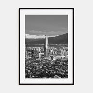 Santiago de Chile Photo B&W No 1 Poster