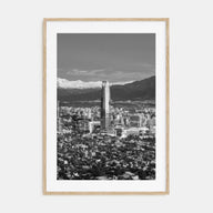 Santiago de Chile Photo B&W No 1 Poster